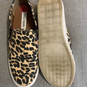 Steve Madden slip on leopard sneakers.